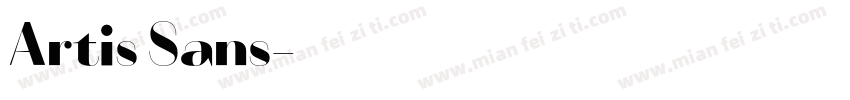 Artis Sans字体转换